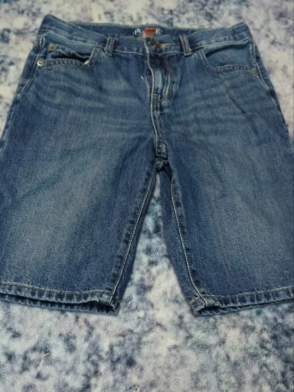 The Children's Place Charcoal Tee And Denim Shorts - Picture 6 of 7